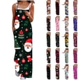thumbnail image 1 of QATAINLAV Wine Women Wide Leg Overalls with Pockets Cute Heart Print Jumpsuits Loose Comfy One Piece Pants Vacation Button Travel Romper Birthday Gifts, 1 of 6