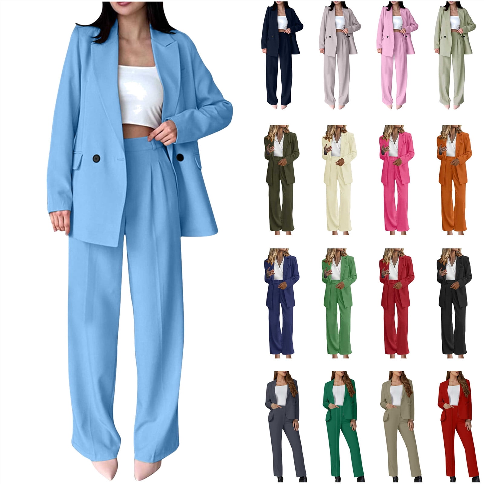 Women Jacket Blazer and Trouser Formal 2 Piece Suit main image 0