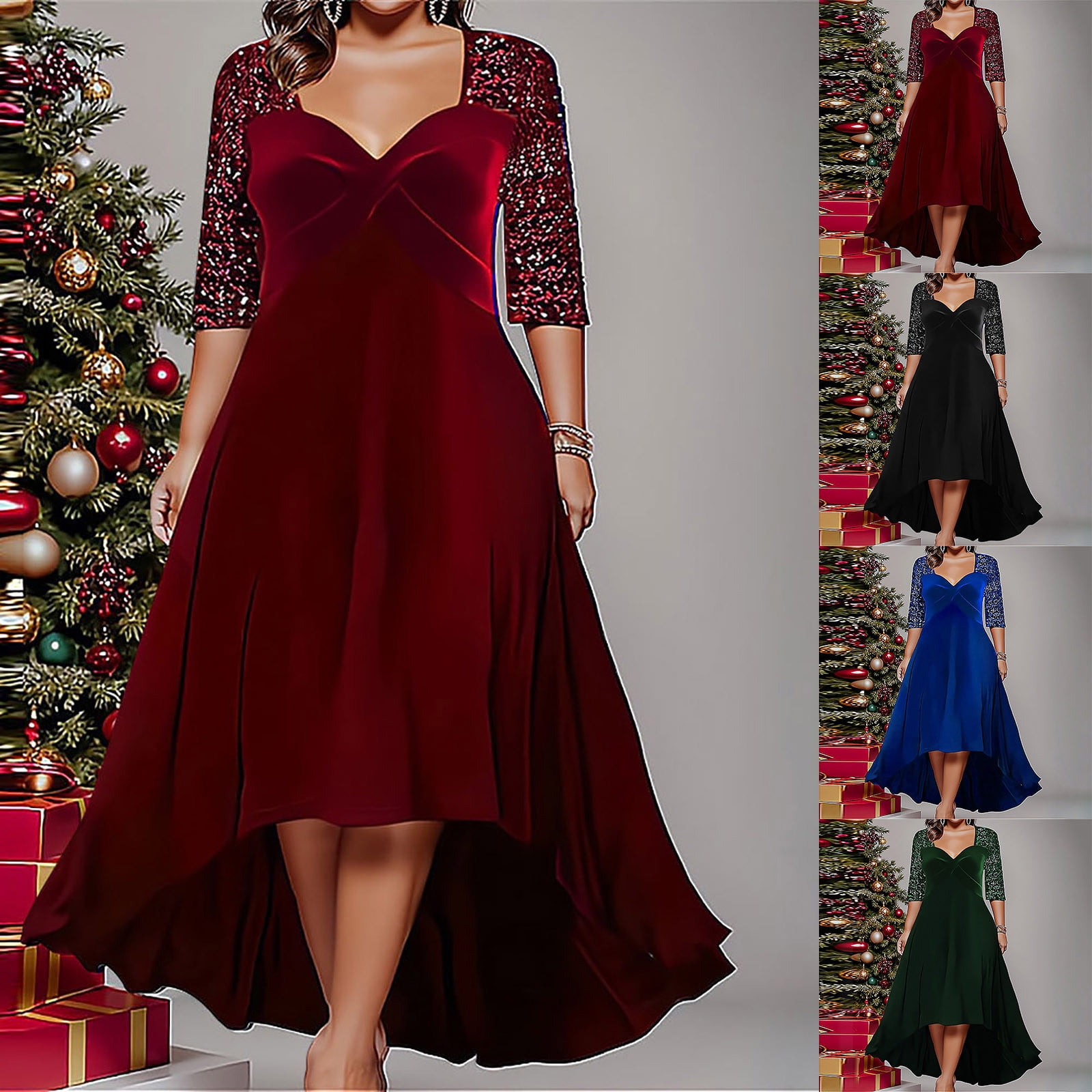plus size christmas party dresses for over 50s Plus Size Party Dress for Wedding Guest Luxury Elegant Women's 50 Year Ladies Lace Floral Prom Bodycon Chubby Women's Dresses