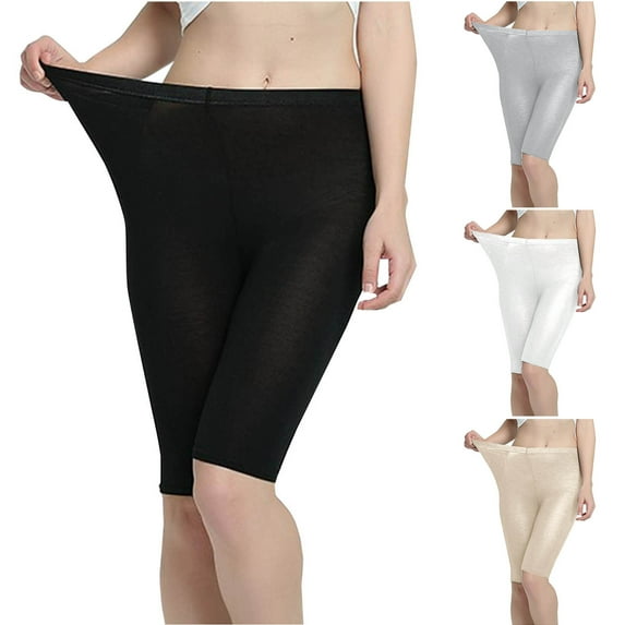 QATAINLAV Women's Stretch High Waisted Seamless Biker Shorts Casual Seamless Workout Yoga Shorts Solid Color Butt Lifting Short Leggings Black S Weekly Prime