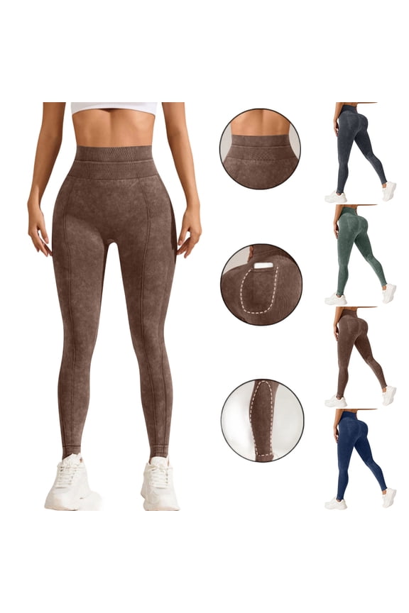 Womens Bootcut Yoga Pants High Waisted Workout Tight Trousers Gym Running Butt Lifting Leggings with Pockets Blue S