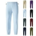 thumbnail image 1 of QATAINLAV Womens Cinch Bottom Sweatpants Winter Warm Sherpa Sweat Pants Outdoor Hiking Joggers Trousers with Pockets, Light Blue, XS, 1 of 3