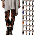 thumbnail image 1 of QATAINLAV Womens Halloween Cosplay Costumes Funny Printed Yoga Leggings High Waisted Workout Tight Pants, Orange, S, Gifts for Girls, 1 of 10