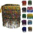 thumbnail image 1 of QATAINLAV Womens Sequin Tassel Skirt Booty Shorts Wine, 1 of 3