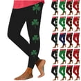 thumbnail image 1 of QATAINLAV Womens St. Patrick's Day Leggings Irish Green Clover Leaves Workout Tights Gym High Waist Soft Stretchy Yoga Pants Red XXL Mother's Day Gifts, 1 of 3