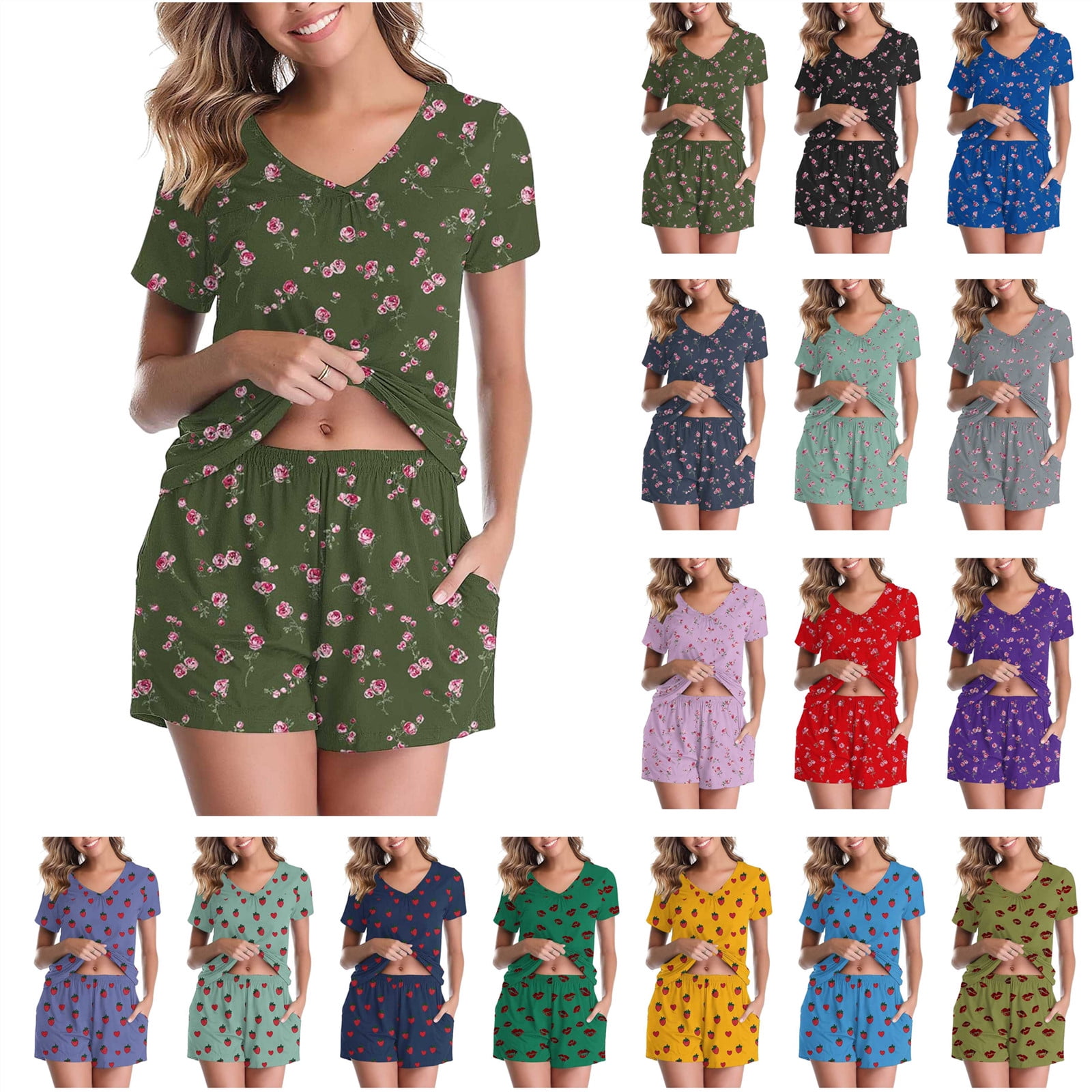 Cotton Lounge Set - Stylish Shirt & Shorts Combo