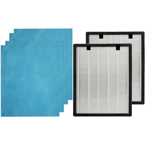 QATZ Replacement Filter Set Compatible with Odec PU-P08 Air Purifier,2-Pack H13 HEPA Activated carbon 2-IN-1 4-Stage Filtration Air Clean Dust