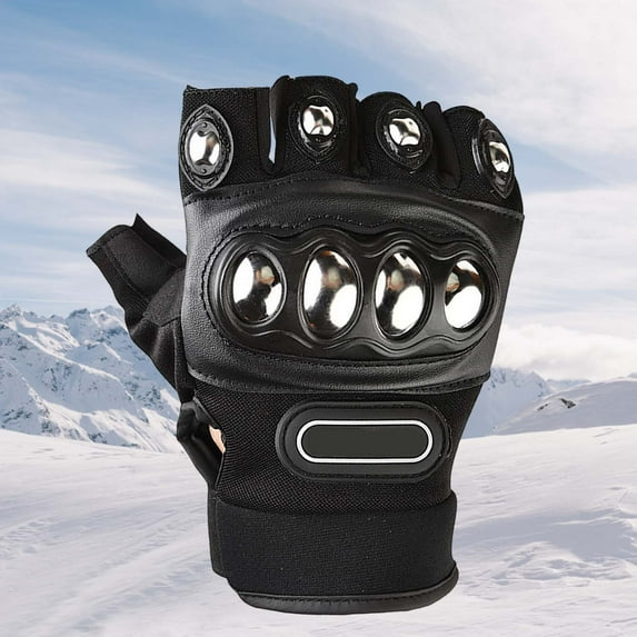 QAWAEY Indestructible Defenses Gloves Motorcycle Gloves With Touchs(L,Plastic)