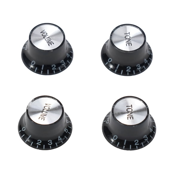 QAYOZ 4Pcs Guitar Speed Control Knobs 2 Volumes 2 Tones Knob For LP SG Electric Guitar