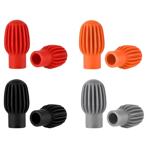 QAYOZ 8Pcs Drum Mute Drumstick Practice Tips - Assorted Colors