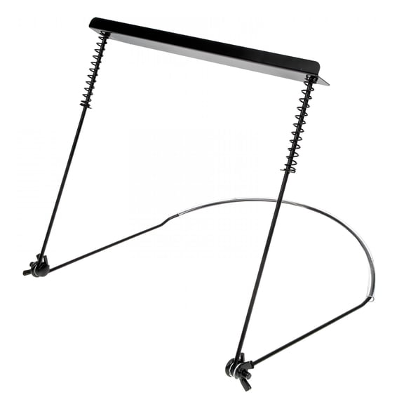 QAYOZ Beginner Harmonica Neck Holder Adjustable Mouth Organ Stand Harmonica Harp Rack Black