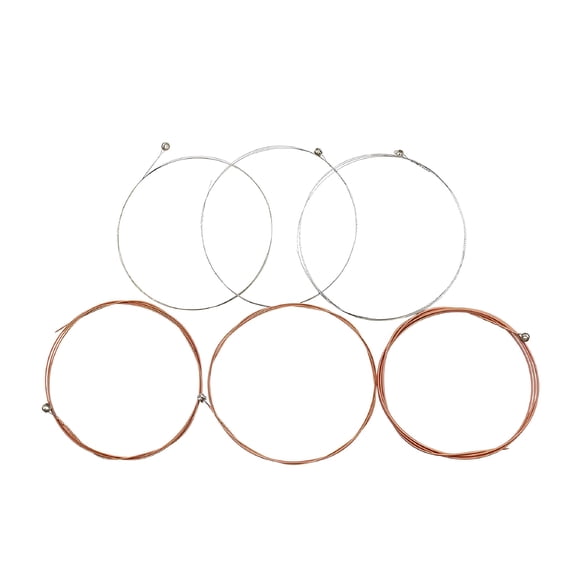 QAYOZ Durable 6 Pieces Guitar Strings Set for Acoustic/ Folk Guitar Accessory