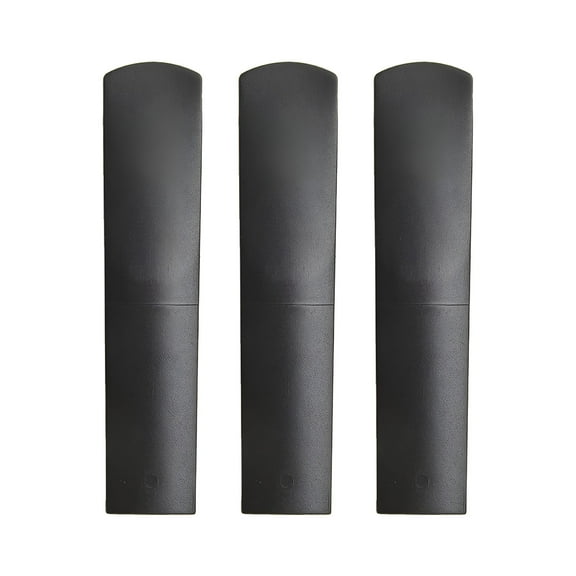 QAYOZ Resin Plastic Reeds For Clarinet And Soprano/Alto/Tenor Saxophones Trio Pack Superior Tuning Control Resin Reeds Black