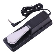 QAYOZ Universal Piano Keyboards Sustain Foot Pedal with Piano Style Action for Electronic Keyboards Digital Piano Compatible with Yamaha Korg Black