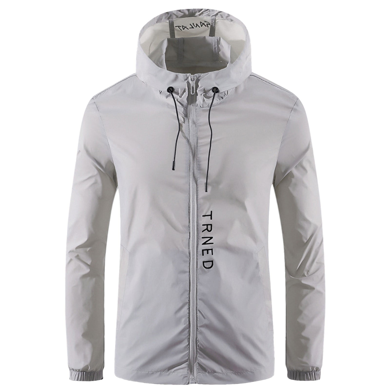 QAZIUY Lightweight Jackets Rain Jacket Bright Yellow Hoodies Pullover