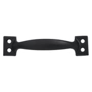 QAZbYD Black Vintage Bow Door Pull Handle, Antique Metal Gate Handle for Barn, Shed, Closet, Cabinet and Front Door, Rustic Heavy Duty Door Pull Hardware