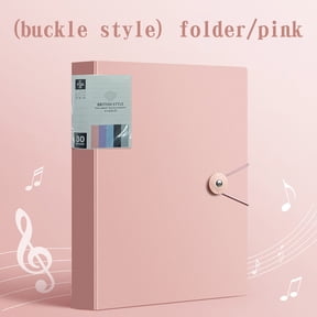 QAZbgdl A4 30 Page Data Book Transparent Insert Folder for Music Score Certificate Collection Test Paper Storage - Plastic Sheet Protectors Binder for Home Office Document Organization
