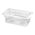 thumbnail image 1 of QAZbgdl Acrylic Food Storage Trays Set of 3, Cold Dish Serving Tray, Multi-Purpose Selection Basin for Desserts Cakes and Appetizers, Clear Display Container for Catering Restaurants Home Kitchen, 1 of 2