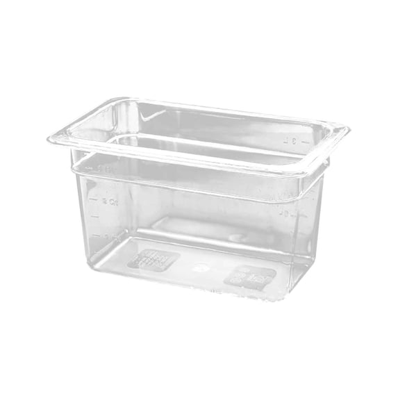 QAZbgdl Acrylic Food Storage Trays Set of 3, Cold Dish Serving Tray, Multi-Purpose Selection Basin for Desserts Cakes and Appetizers, Clear Display Container for Catering Restaurants Home Kitchen
