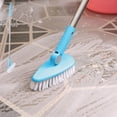 thumbnail image 1 of QAZbgdl Heavy Duty Extendable Floor Scrub Brush with Long Handle | Stiff Bristles for Tile, Grout, Shower & Decks | 1-Piece Kitchen & Bathroom Cleaning Brush, 1 of 6