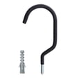thumbnail image 1 of QAZbgdl Heavy Duty Garage Storage Hooks | 1-Pack Wall & Ceiling Mount Bike & Tool Hooks | Black & Red Metal Organizer for Garage, Shed, or Workshop, 1 of 3