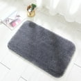 thumbnail image 1 of QAZbgdl Microfiber Bathroom Rugs Extra Thick Soft Absorbent Shower Mat Rubber Backing Machine Washable Quick Dry Floor Mats for Bathroom Tub Spa Sink | 40x60 cm | 1 Pack, 1 of 5