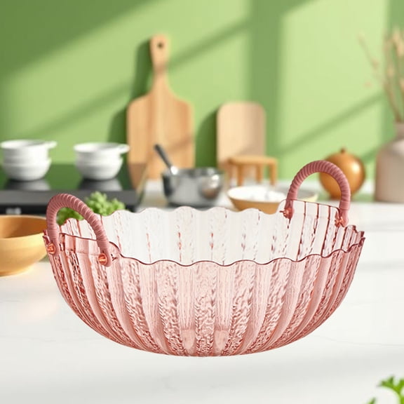 QAZbgdl Plastic Fruit Tray Serving Platter | Snack Tray for Candy Dried Fruits Nuts | Large Capacity Party Platter | 10.1 Inch | for Kitchen Living Room Coffee Table | Easy Clean Entertaining Bowl