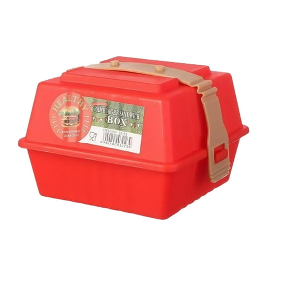 QAZbgdl Portable Hamburger Bento Box for Lunch | Insulated & Leak-Proof | Multi-Compartment Design for Burgers & Sides | Eco-Friendly Materials | 1 Lunch Box