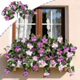thumbnail image 1 of QAZbgdl Purple Artificial Petunias Hanging Plants | 65" Wall Hanging Flower Vine | Outdoor & Indoor Fake Flowers Decor for Patio, Wedding, Home, 1 of 8