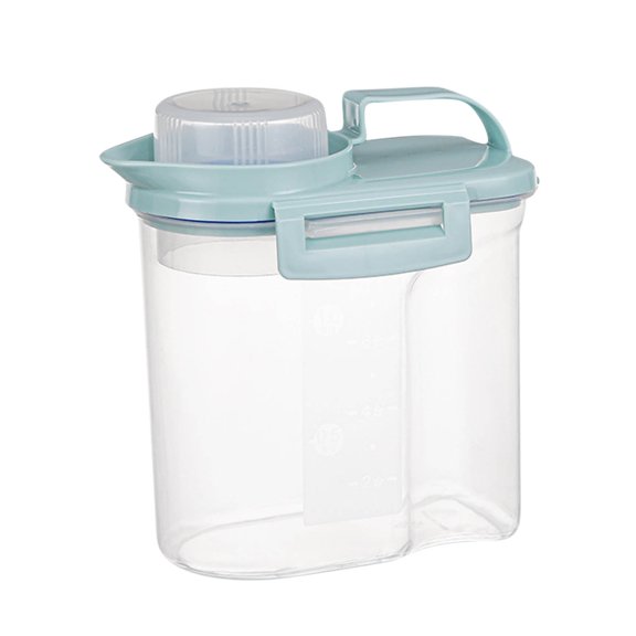 QAZbgdl Stackable Airtight Food Storage Containers with Lids | Transparent Plastic Kitchen Organizer for Dry Goods, Pet Food | 1-Piece Set