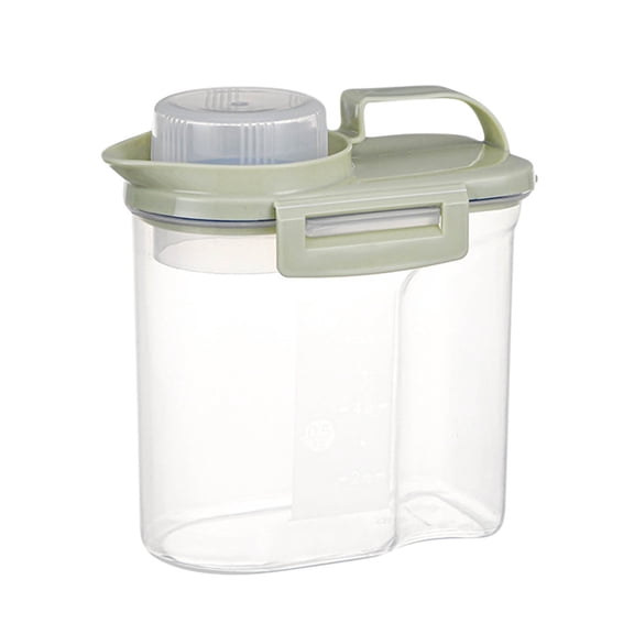 QAZbgdl Stackable Airtight Food Storage Containers with Lids | Transparent Plastic Kitchen Organizer for Dry Goods, Pet Food | 1-Piece Set