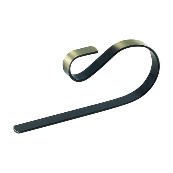 QB Festive Metal Hooks For Christmas Socks 2 Pieces Bronze Color Design