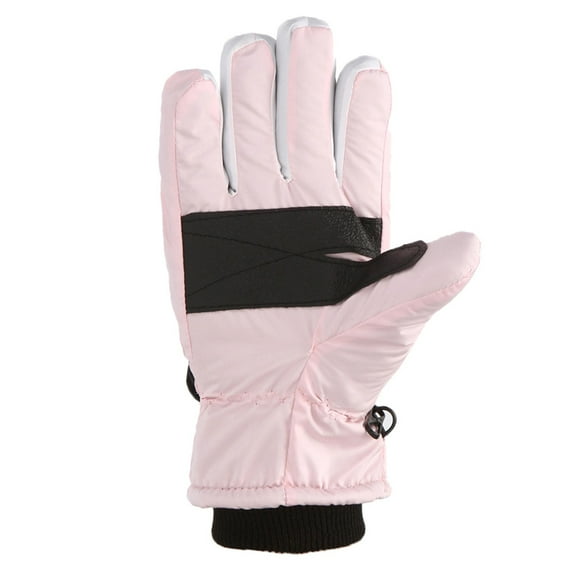 QBABYOO Boy's Girl's Kid's Ski Snow Gloves Waterproof Snow Ski Gloves Waterproof Warm Snow Gloves for Snowboarding, Sledding for Boys Girls