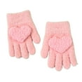 thumbnail image 1 of QBABYOO Toddler Gloves Knitted Wool Gloves Children Full Fingers Stretchy Warm Mittens for Boys Girls, 1 of 8