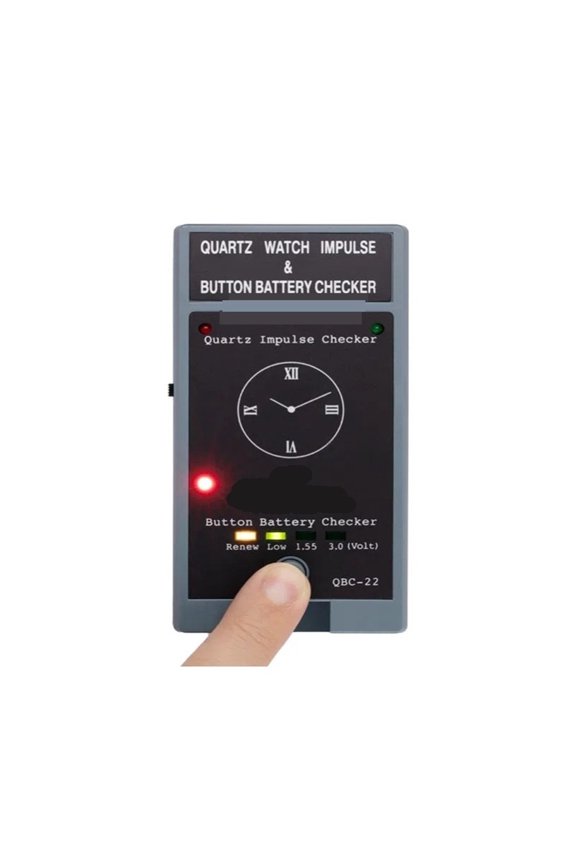 QBC-22 2-in-1 Quartz Watch Impulse Tester & Button Battery Inspector - Portable Watch Repair Tool