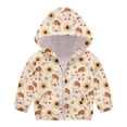 QBGSAY Little Child Winter Coats Jacket Baby Print Hooded Kids Toddler