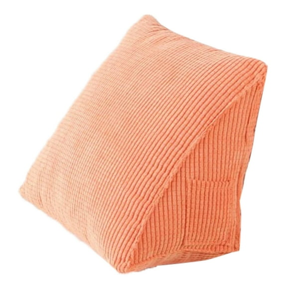 QBGSAY Pillow Corduroy Triangle Cushion Lumbar Support Can Be Removed And Washed To The Waist Plain Lumbar Pillow Office Car Back Pillow Lumbar Cushion Comfy Bedding