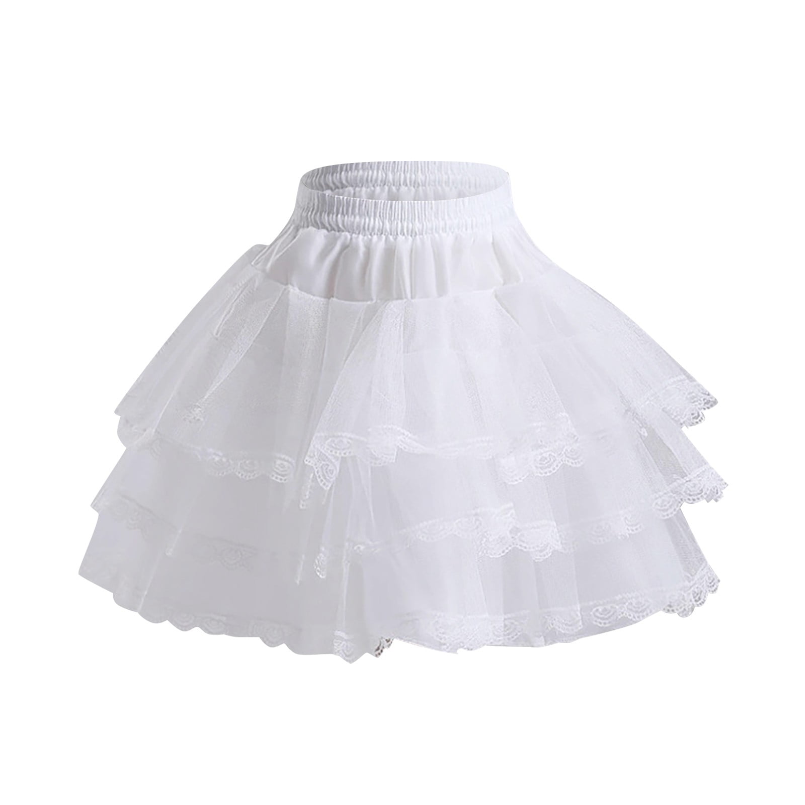 QBGSAY Skirts Women's Short Length Petticoat Above Knee Underskirt Half Slip Sweet Date