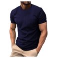 thumbnail image 1 of QBGSAY T-Shirt Men'S Mesh Ice Silk Breathable Short Sleeve Round Summer Solid Color T Shirt For Workouts And Sports, 1 of 8