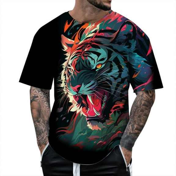 QBGSAY T-Shirt Men's And Women's Graphic T Shirts Can Be 3D Printed Short Sleeve Shirt Tops For Both Men And Women Daily Wear