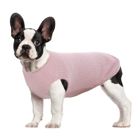 QBLEEV Dog Shirt for Small Dogs Cats Pet Striped T-Shirt Summer Cool Vest Puppy Top Soft Cotton (Pink XS)