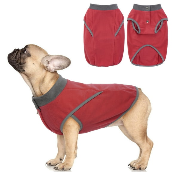 QBLEEV Dog Vest Polar Fleece Dog sweater for Winter to Keep Warm,Pet Clothes in Cold weather for Small Medium Large Dogs,Pink,S