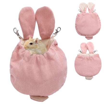 QBLEEV Hamster Bed House Hammock Bunny Small Animal Warm Bed House Cage Nest Hamster Accessories for Sugar Glider Hamster Small Bird Pet
