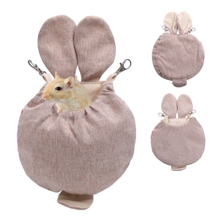 QBLEEV Hamster Bed House Hammock Bunny Small Animal Warm Bed House Cage Nest Hamster Accessories for Sugar Glider Hamster Small Bird Pet