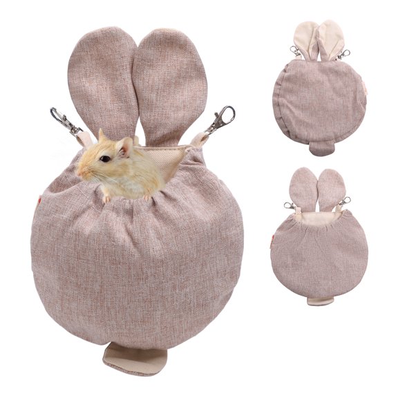 QBLEEV Hamster Bed House Hammock Bunny Small Animal Warm Bed House Cage Nest Hamster Accessories for Sugar Glider Hamster Small Bird Pet