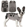 thumbnail image 1 of QBLEEV Small Dogs Vest Puppy Clothes ,Gray Cotton Pet Tee Costume T-Shirt Vest Apparel Fit for Spring Summer Fall,Breathable Stretchy Machine Wash ,XS, 1 of 7