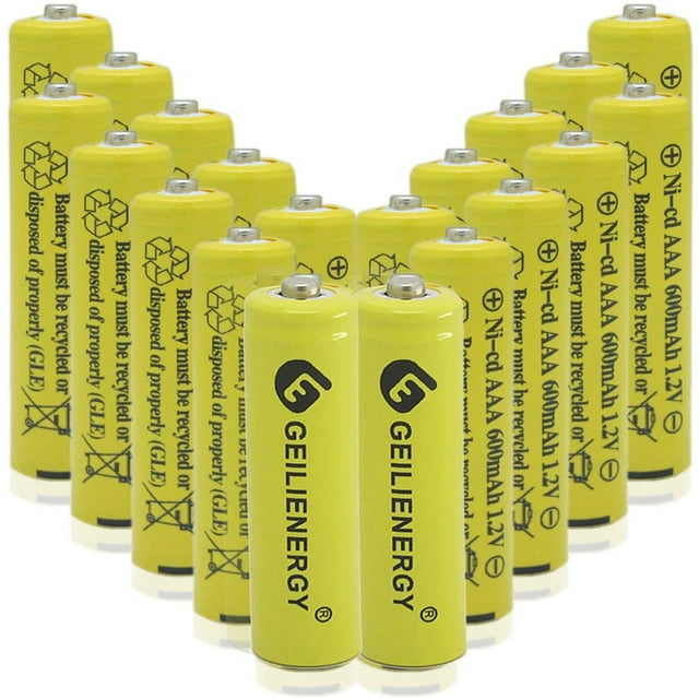 QBLPOWER (20Pcs) AAA Batteries NiCd Rechargeables for Solar Light