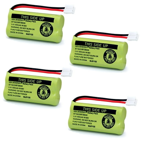 QBLPOWER 4-Pack AAAX2 2.4V Phone Battery for Uniden BT184342 BT284342 BT18433 BT28433 BT-1018 BT-6010 BT-1011 BT-8001 BT8000 Cordless Telephone Battery