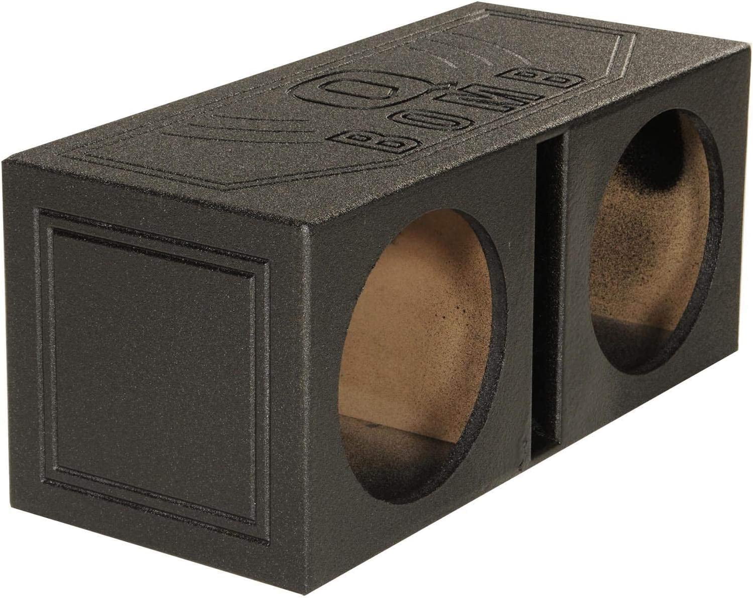 QBOMB10V Dual 10 Inch Vented Port Subwoofer Sub Box, 1 Cubic Foot per ...