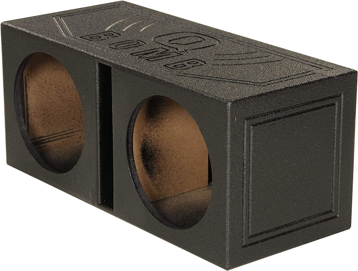 QBOMB12V Dual 12 Inch Subwoofer Box with Bedliner Spray for Speakers